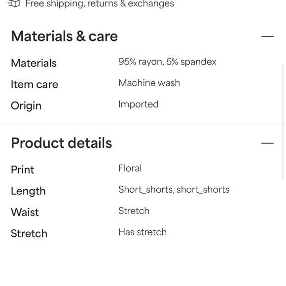 Floral kids Shorts in Light Blue - Picture 2 of 2